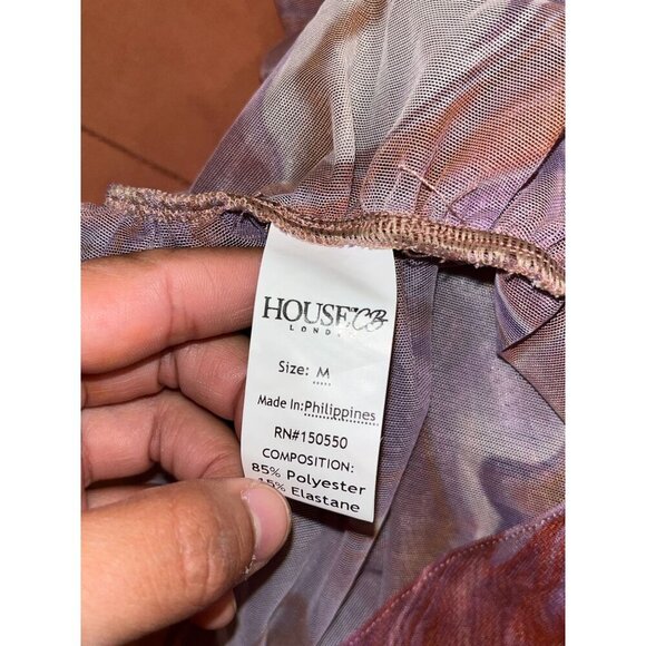 NWT HOUSE OF CB Elodie Purple Swirl Beach DressWomen's Size M - Picture 12 of 13